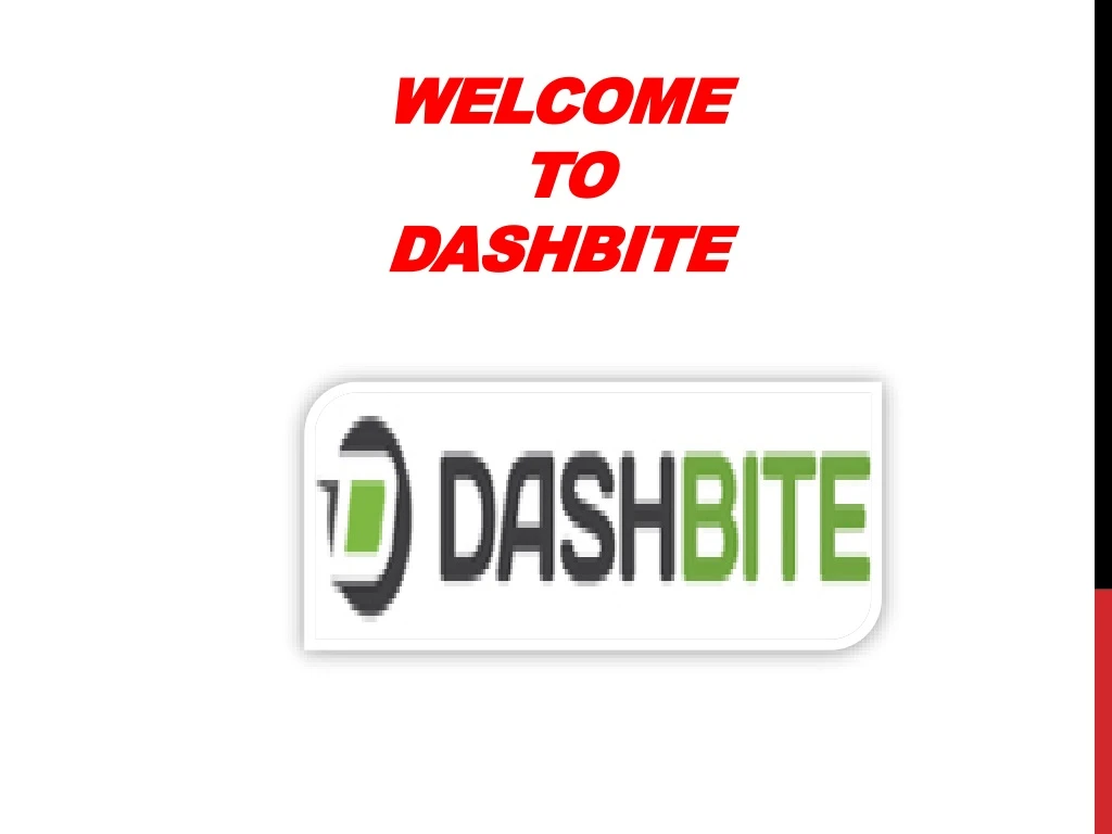 welcome to dashbite