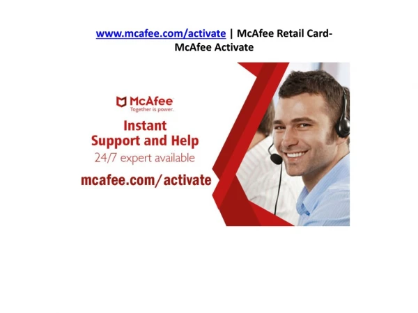 mcafee.com/activate - Download and Install McAfee Retail Card | McAfee Activate