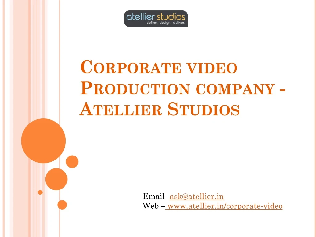 corporate video production company atellier studios