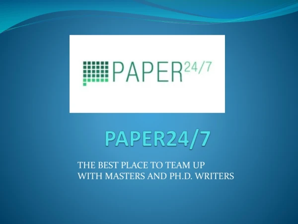 Best paper writing service for students paper24x7