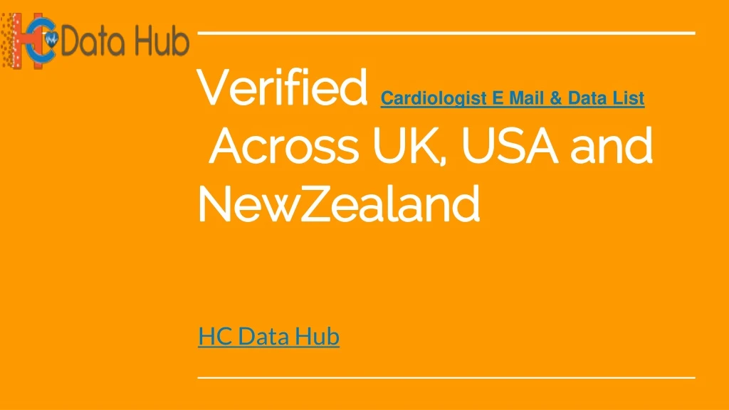 verified cardiologist e mail data list across uk usa and newzealand