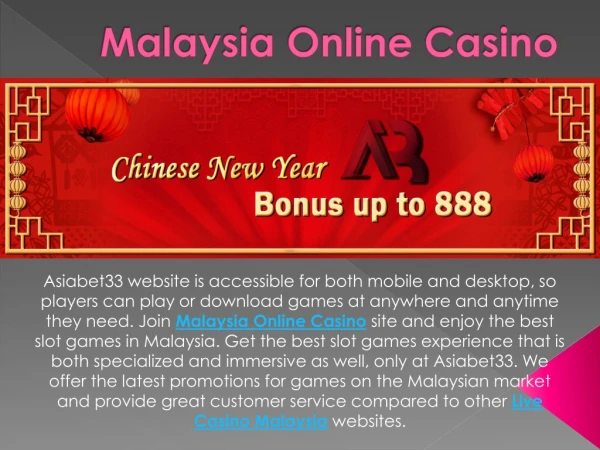 Malaysia Online Casino