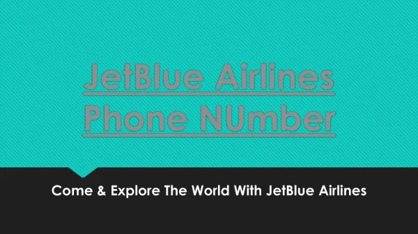 jetblue airlines phone number