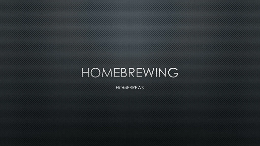 homebrewing