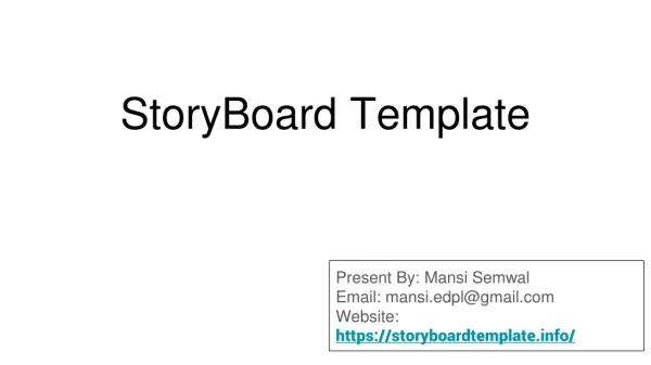 Story board Templates