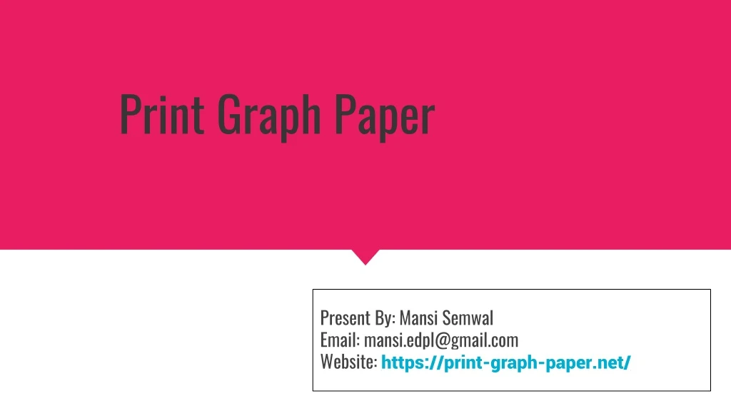 print graph paper