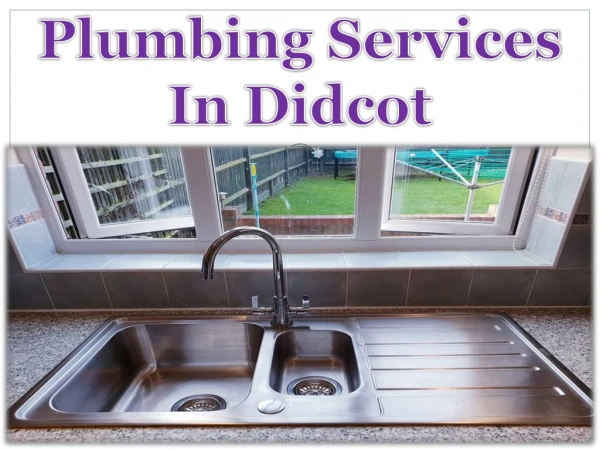 Plumbing Services In Didcot