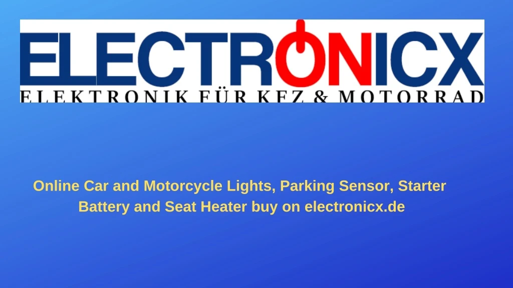 online car and motorcycle lights parking sensor