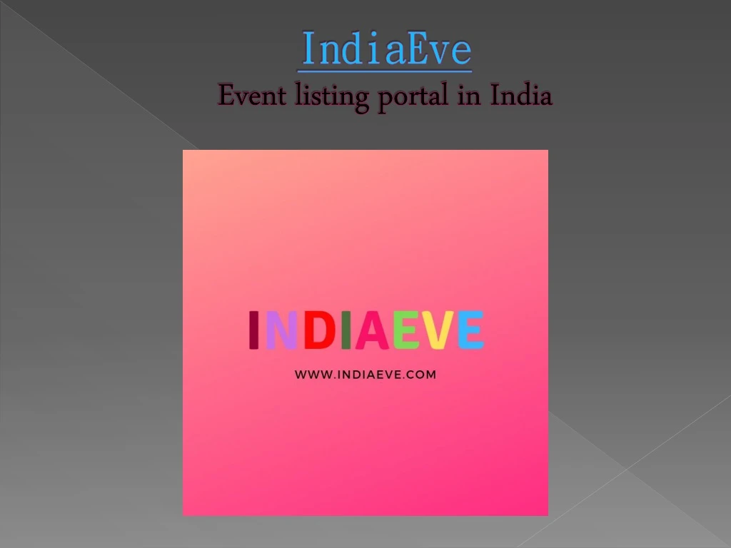 indiaeve event listing portal in india