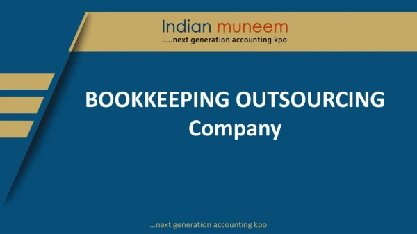 Bookkeeping Outsourcing Company