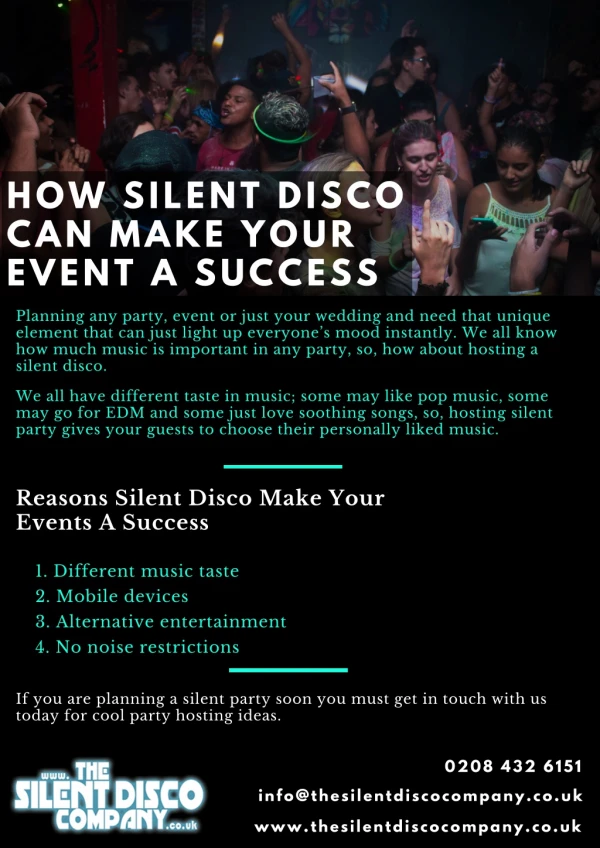 How Silent Disco Make Your Events a Success