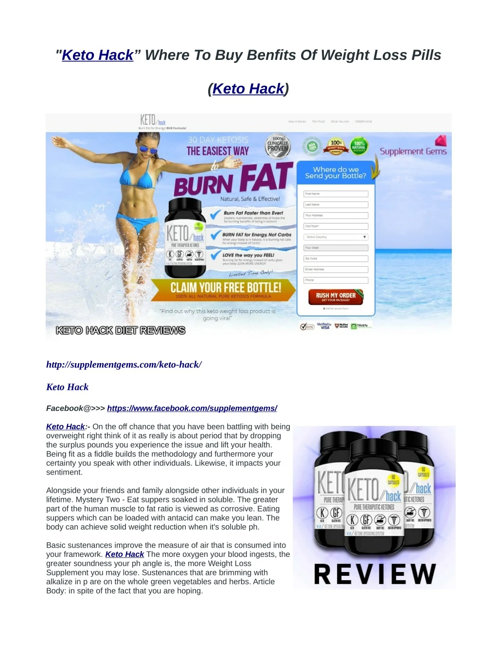 keto hack where to buy benfits of weight loss