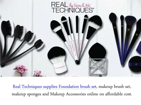 Cheap Professional Foundation Brush Sets - Real Techniques
