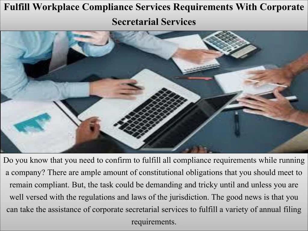 fulfill workplace compliance services requirements with corporate secretarial services