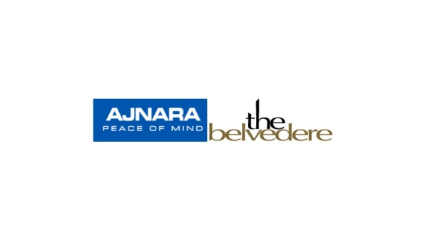 Ajnara the Belvedere is offering the stylish and modern homes.
