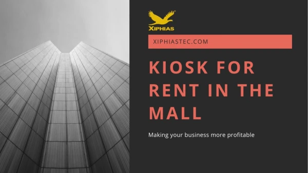 KIOSK For Rent in the Mall