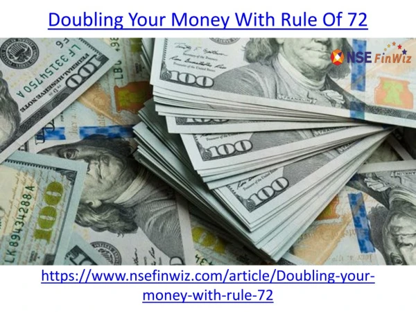 Doubling Your Money With Rule Of 72