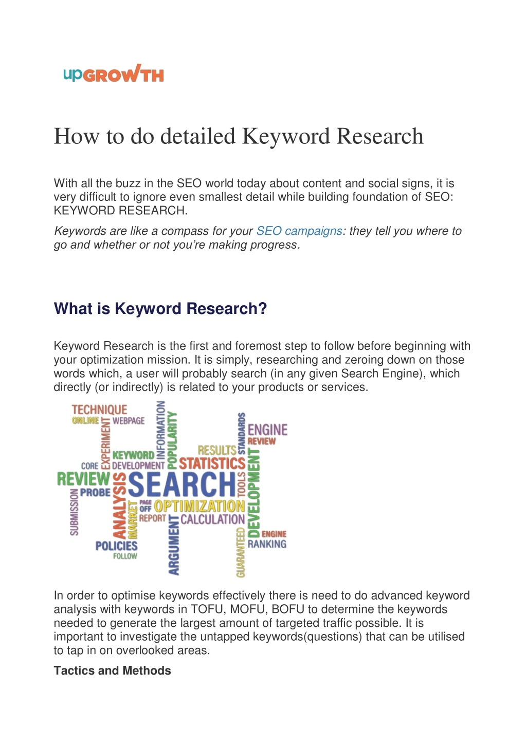 how to do detailed keyword research