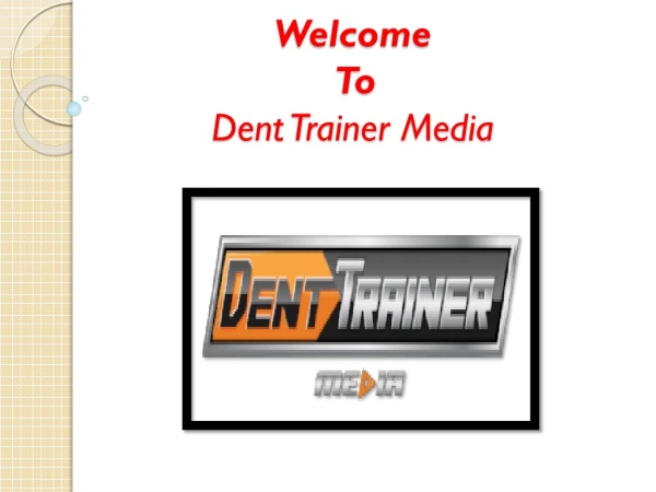 Paintless Dent Repair Web Design | Automotive Logo Design | Dent Trainer Media