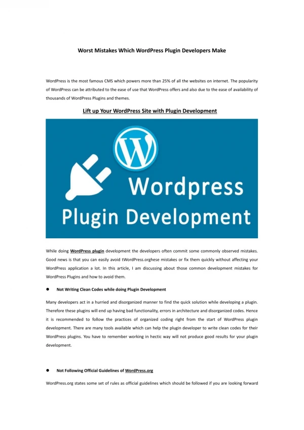 Most Common WordPress Plugin Development Mistakes and How to Avoid Them-converted