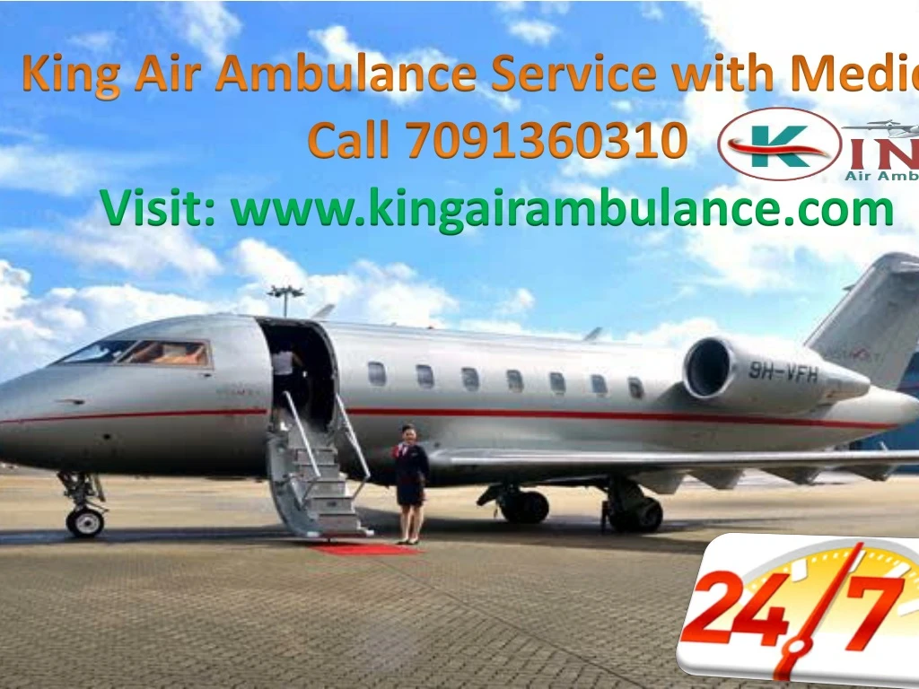 king air ambulance service with medical call