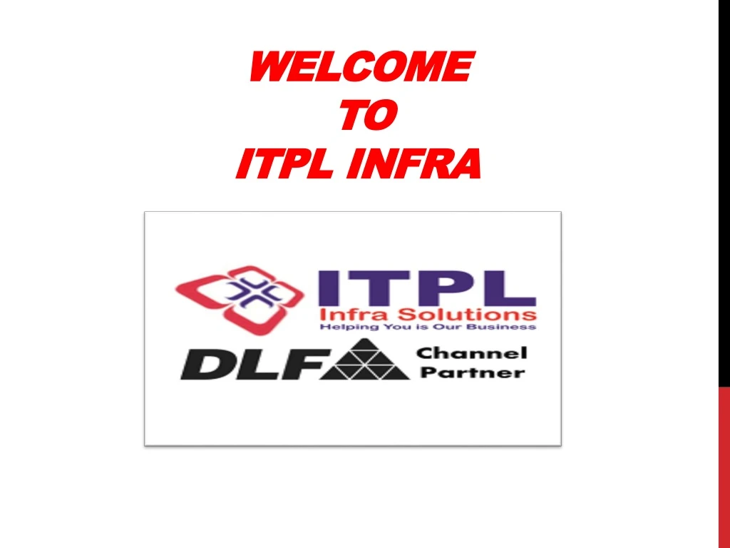 welcome to itpl infra