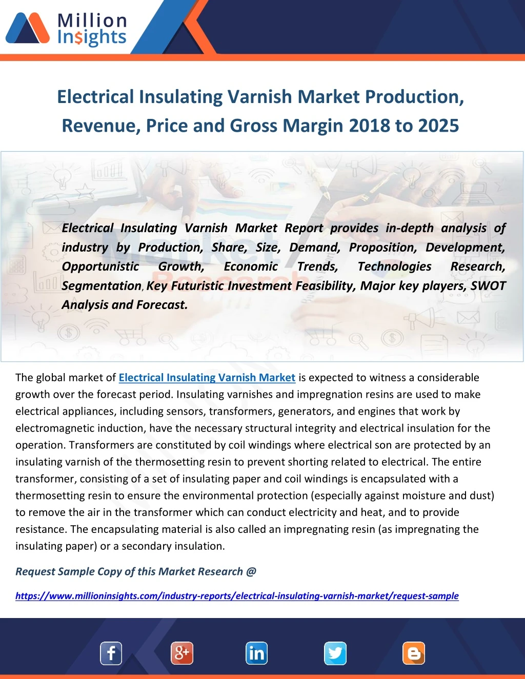 electrical insulating varnish market production