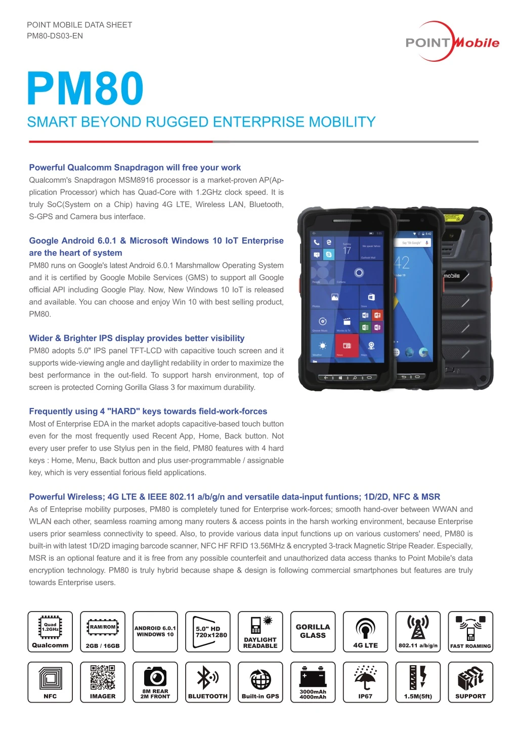 point mobile data sheet pm80 ds03 en