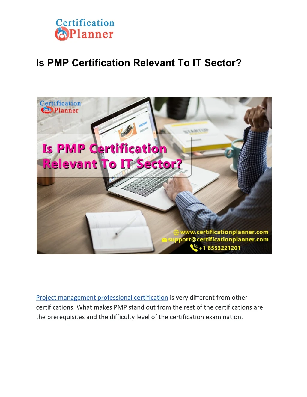 is pmp certification relevant to it sector