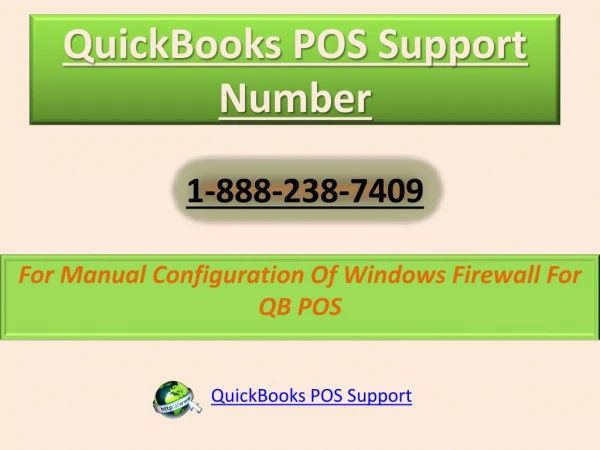 QuickBooks POS Support Number 1-888-238-7409