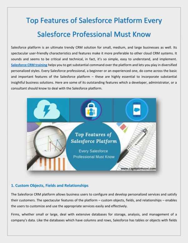 Top Features of #Salesforce Platform - Every Salesforce Professional Must Know