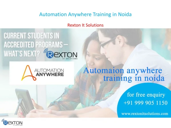Automation Anywhere Training in Noida