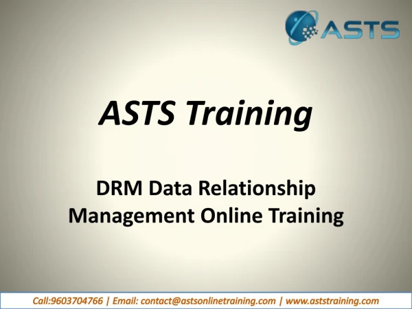 DRM data relationship management online Training-AstsTraining