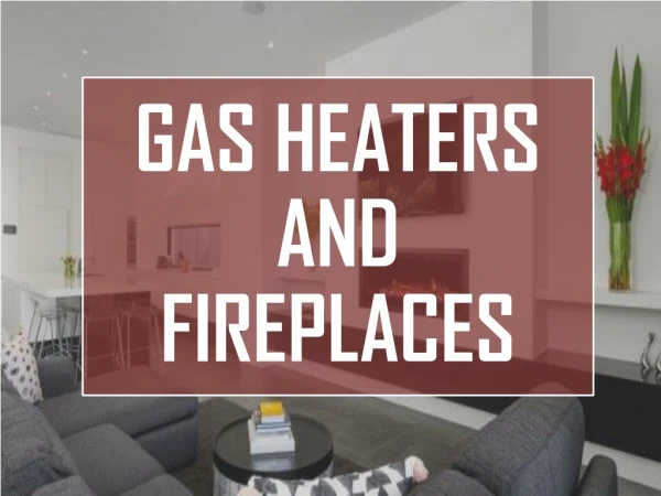 GAS HEATERS AND FIREPLACES