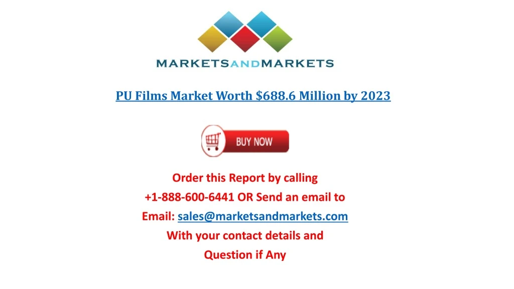 pu films market worth 688 6 million by 2023