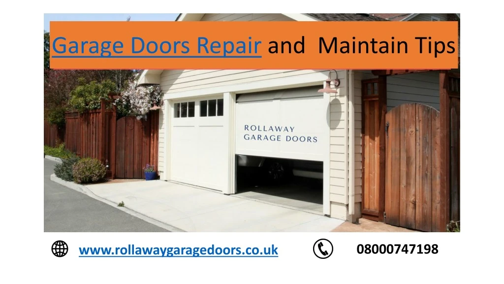 garage doors repair and maintain tips