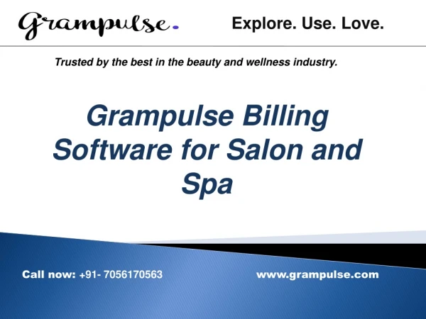 Billing software for salon and spa