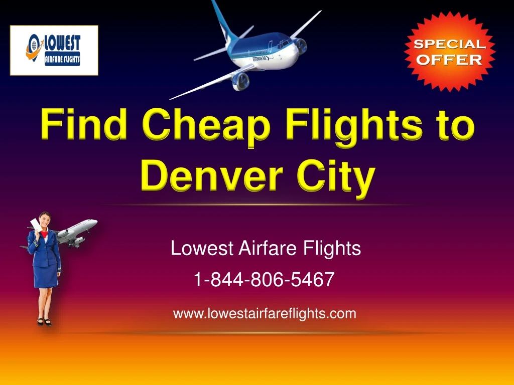 find cheap flights to denver city