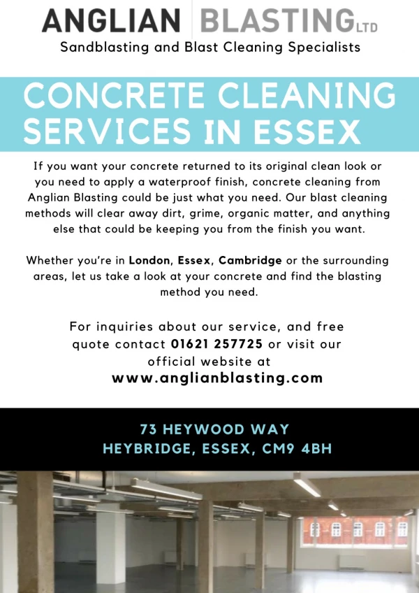 Concrete Cleaning Services in Essex