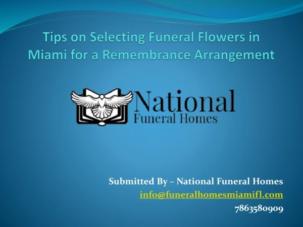 Tips on Selecting Funeral Flowers – National Funeral Homes