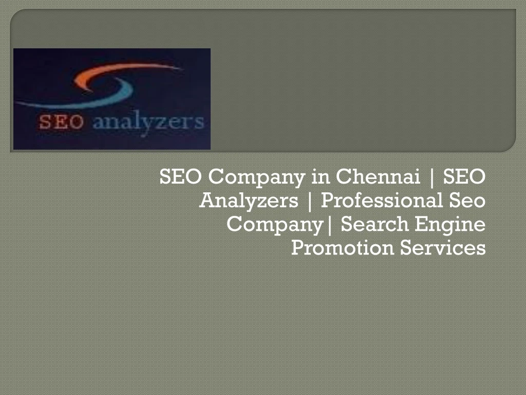 seo company in chennai seo analyzers professional seo company search engine promotion services