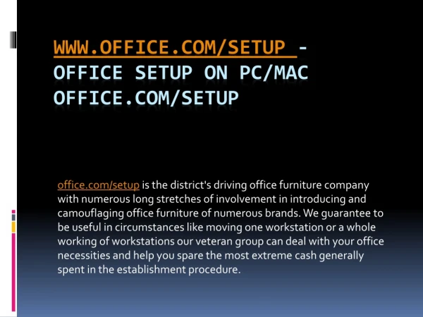 www office com setup office setup on pc mac office com setup
