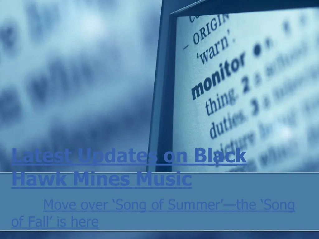 latest updates on black hawk mines music