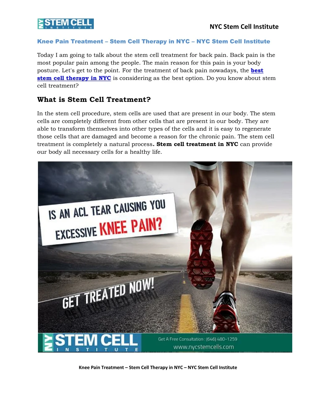 nyc stem cell institute