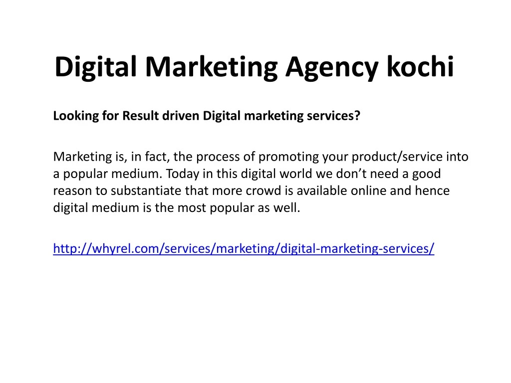 digital marketing agency kochi