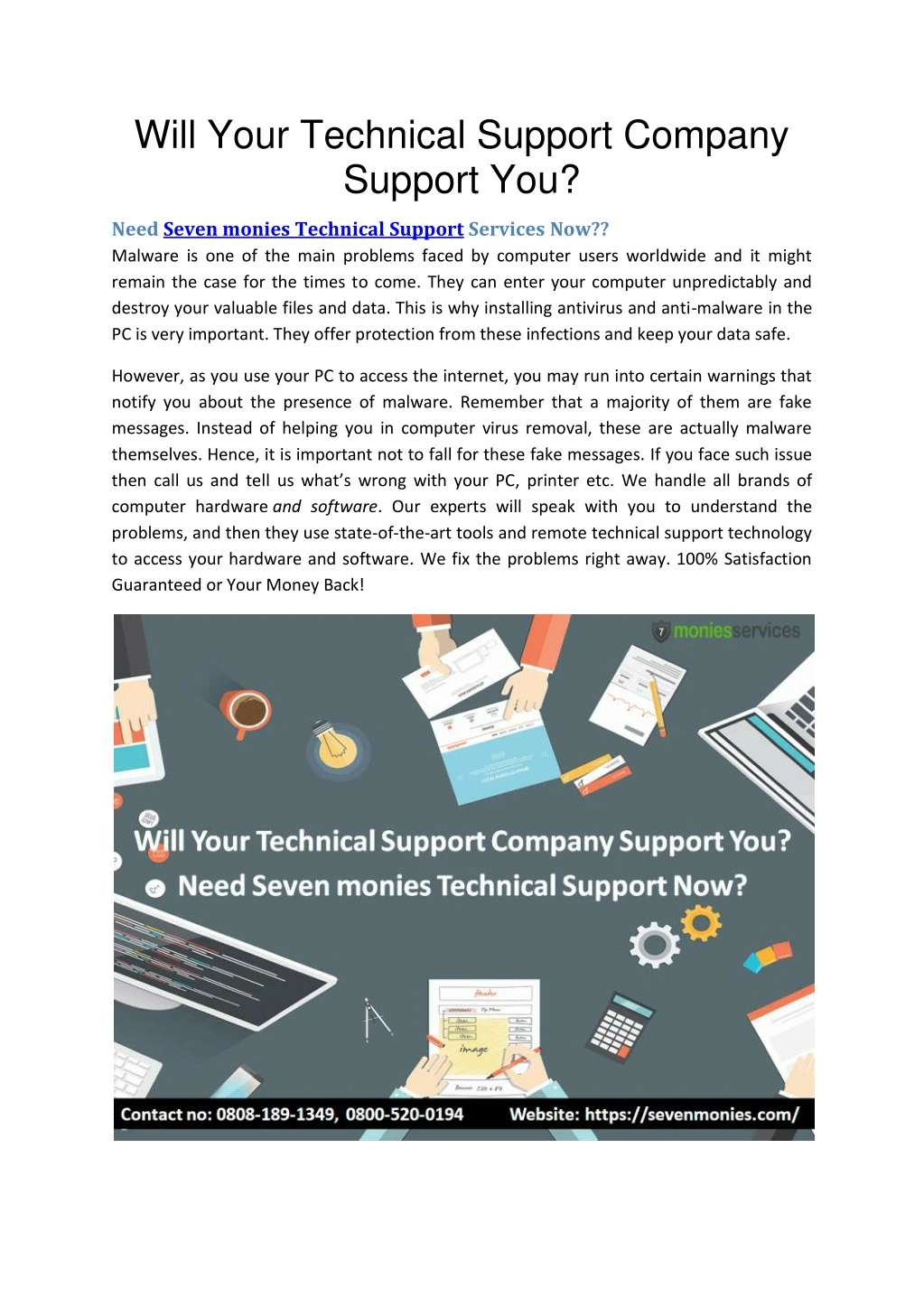 will your technical support company support you