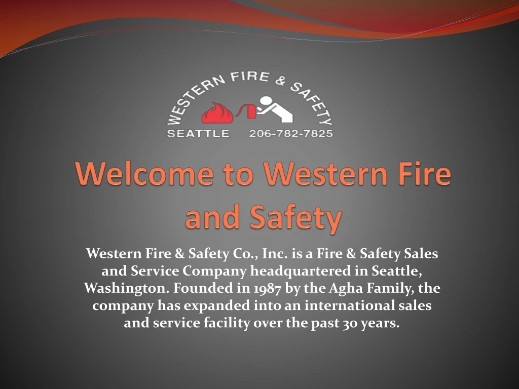 welcome to western fire and safety
