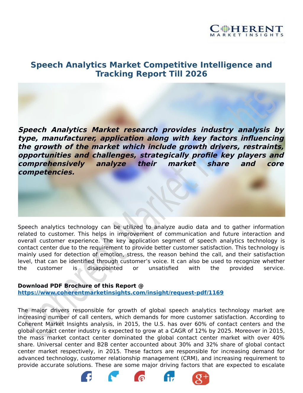 speech analytics market competitive intelligence
