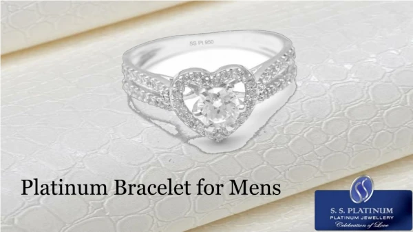 Platinum Bracelet for Mens
