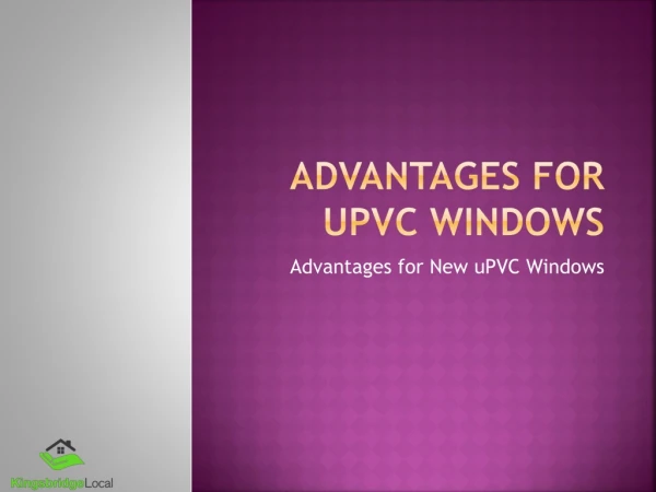 uPVC Windows advantages